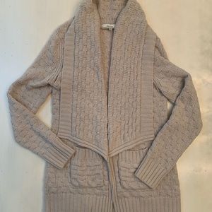 Aritzia Talula Greenpoint Beige Wool Cashmere Sweater Size Medium